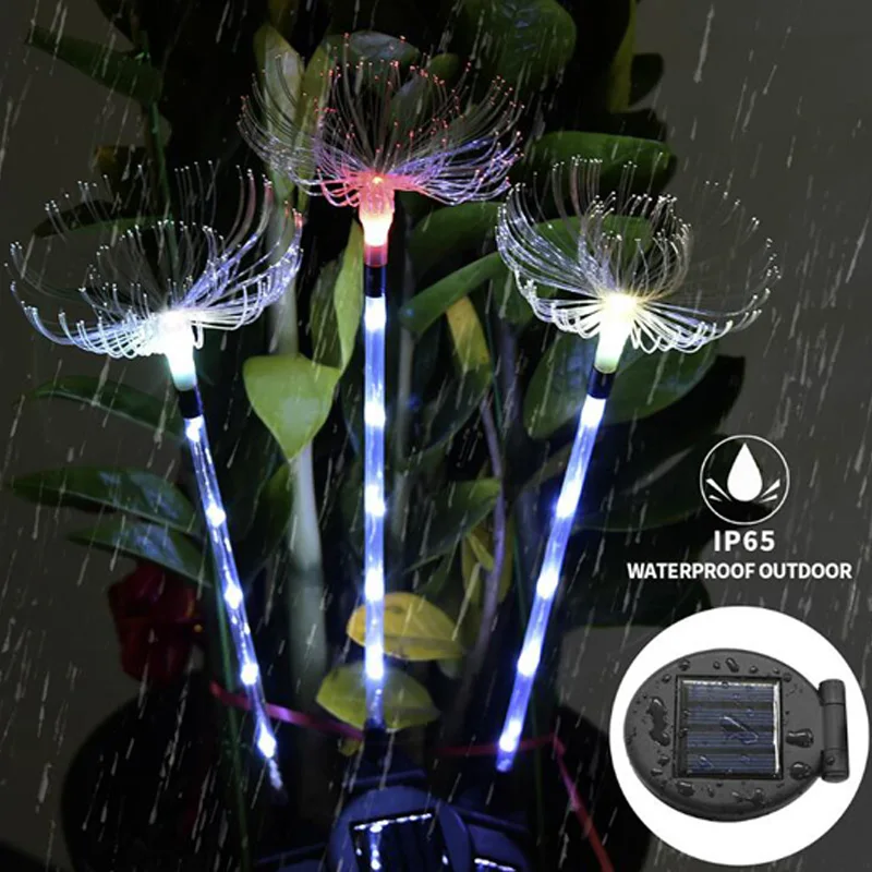 Sunlight Optical Fiber LED Solar Light LED Decorative Outdoor Lawn Lamp Home Garden Night Lights IP65 Waterproof Solar Lamps