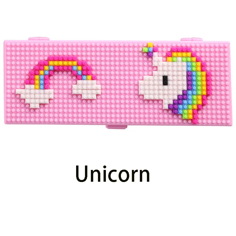 Креативный многофункциональный пенал ящик для детей/DIY студенческий пенал детский подарок пенал - Цвет: Unicorn