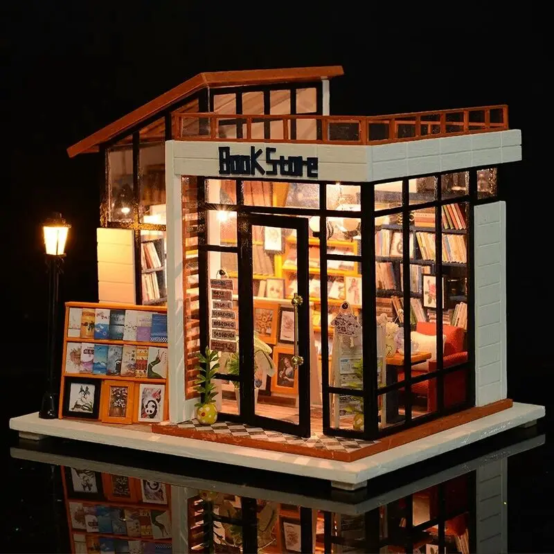 DIY-Doll-House-Miniature-Dollhouse-With-Furnitures-Wooden-House-Miniaturas-Toys-For-Children-New-Year-Christmas (1)