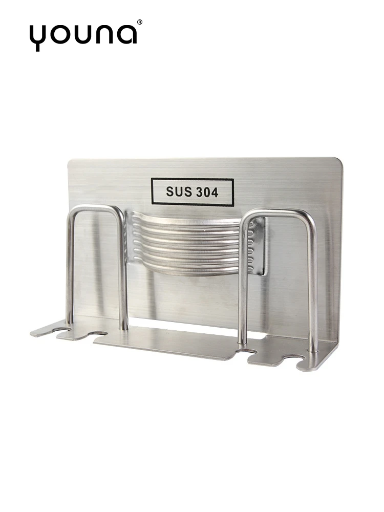 

Adhesive Multifunction ToothBrush Holder Kit 304 Stainless Steel Bathroom Hardware Accessory Organizer Brushed Nickel