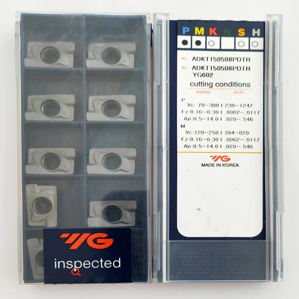 Yg1 Adkt150508pdtr Yg602 Carbide Inserts Milling Inserts Turning Tools