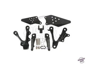 

Motorcycle Front Rider Footrest Foot Pegs Bracket Kit Motor Foot Rest Pedal case for KAWASAKI NINJA ZX6R 2009 2010 2011-2014