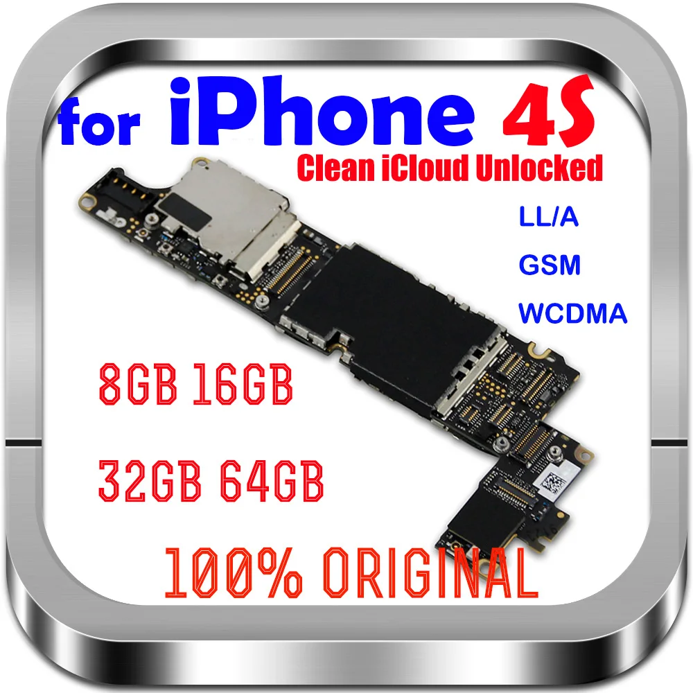 8 ГБ/16 ГБ/32 ГБ для iphone 4S материнская плата с системой IOS Оригинальный