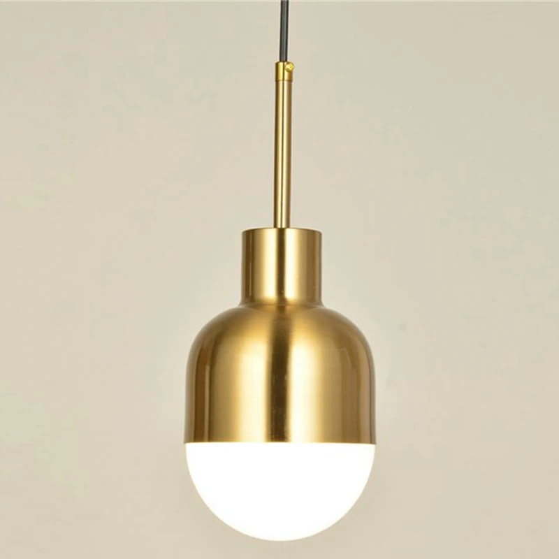 LukLoy Copper Lamp Nordic Pendant Light Hanging Lights Kitchen Lighting Loft Bar Modern Metal Suspension | Лампы и освещение