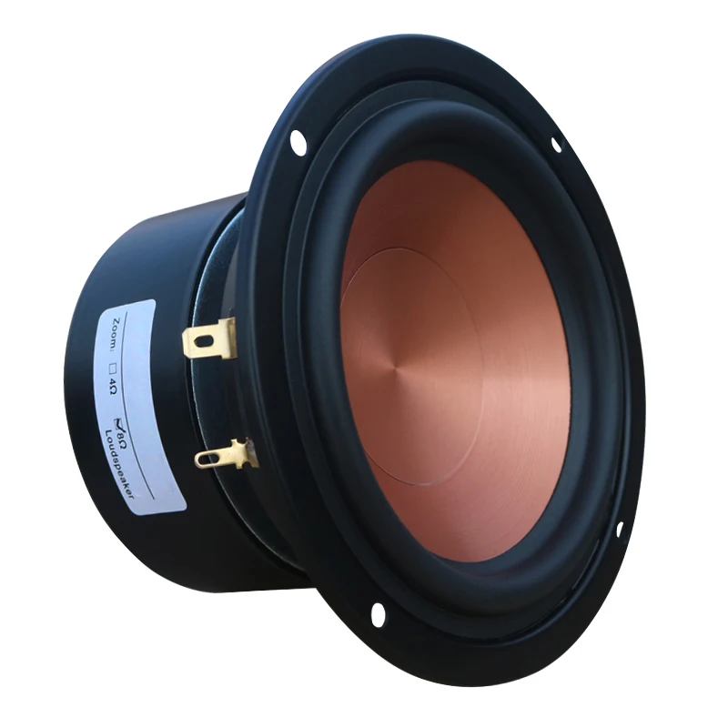 4 Inch Mid Bass Woofer Hifi Speaker 40W 4/8Ohm Mid Range Bass Audio Speaker 25 Core Home Bookshelf Loudspeaker DIY 1PC