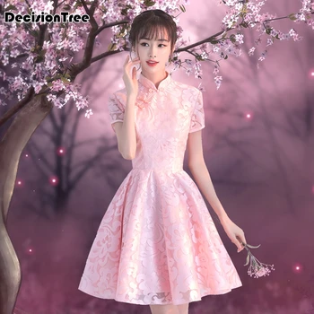 

2020 Chinese Dress traditional embroidery floral qipao noble women sexy dress chinese vintage lace cheongsam wedding vestidos