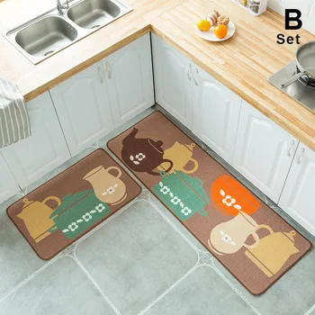 

Non-Slip Soft Kitchen Mat Bath Rug Doormat Water absorption Bathroom Carpet HYD88