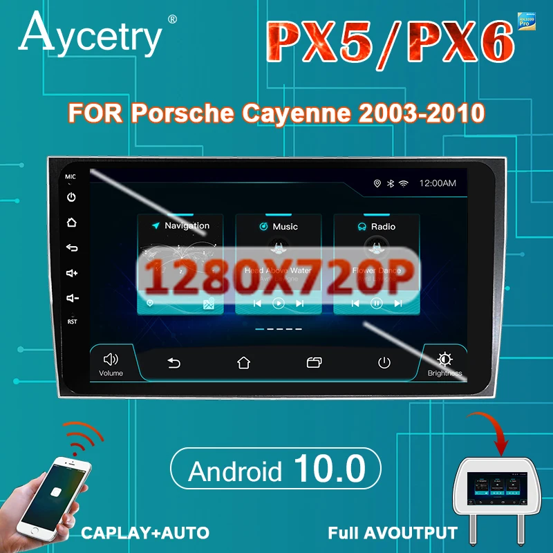PX6 9 ''экран для Porsche Cayenne/ Cayenne S/Cayenne GTS 2003 2010 1 DIN Android 10 автомобильный Радио