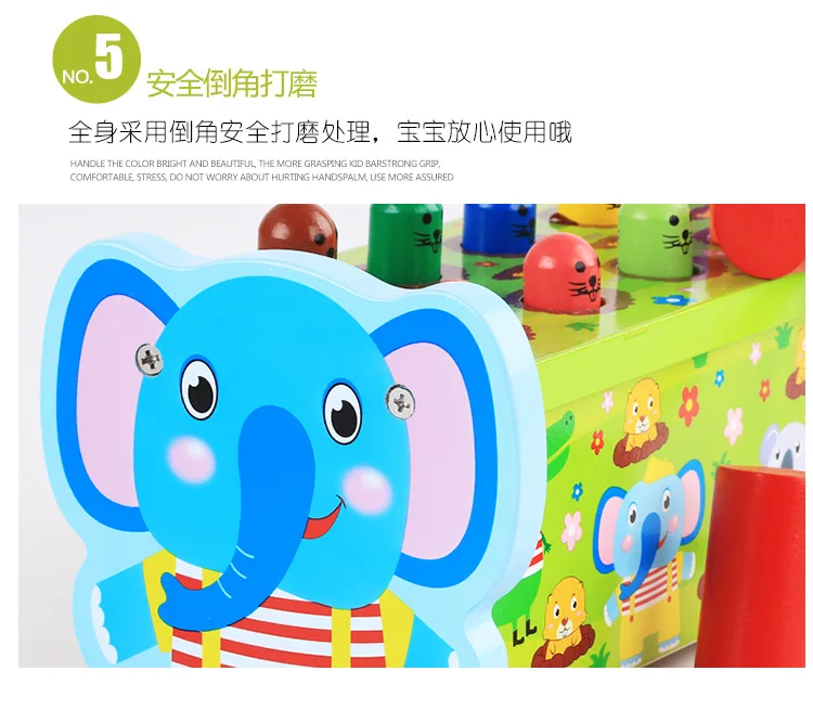 Большой размер образовательная сила игрушка для маленьких детей Whac-a-mole игровой автомат Knock Beat деревянная игрушка