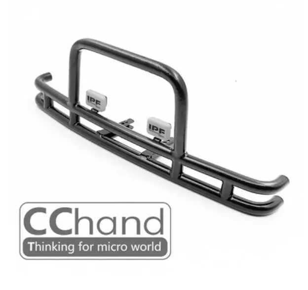CCHand алюминиевый передний бампер для Traxxas bronbronco Ranger c car 1/10 - Цвет: Black IPF Light