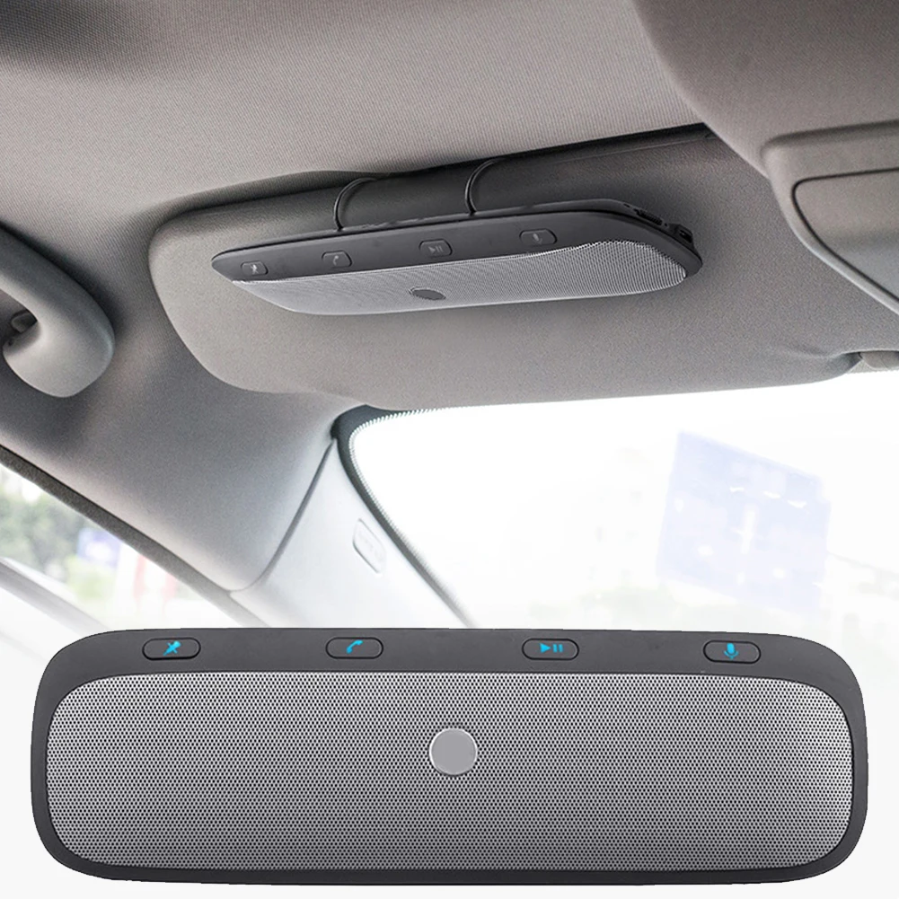 TZ900 беспроводной Bluetooth Автомобильный многоточечный динамик козырек зажим Громкая связь вызов автомобильный комплект аудио музыкальный динамик для смартфонов