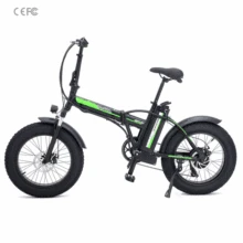 Электрический велосипед 4,0 Fat Tire пляжный крейсер бустер складной электрический велосипед 48V E-Bike