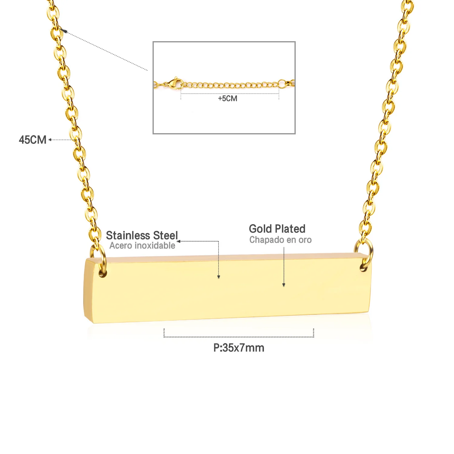 Ожерелье из нержавеющей стали ASON ожерелье с геометрическим узором Женское