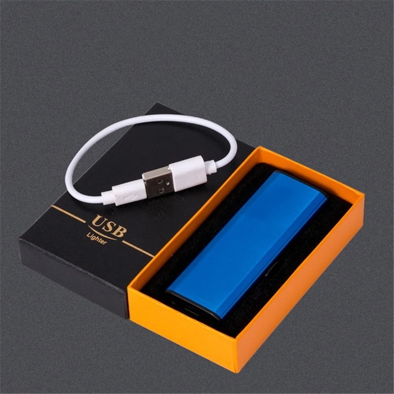 Roating ARC Зажигалка Мини маленькая Персонализированная ветрозащитная USB Электронная Зажигалка USB перезаряжаемая ветрозащитная вращающаяся зажигалка
