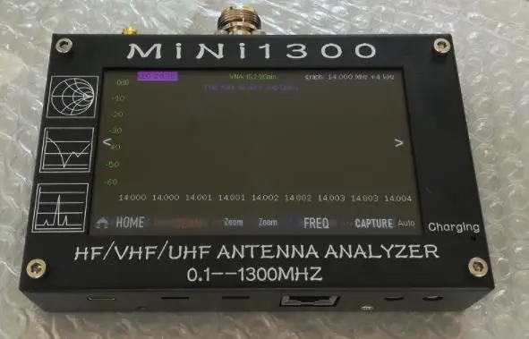 Mini1300 HF/VHF/UHF антенна анализатор 0,1-1300 МГц с 4," TFT lcd сенсорный экран