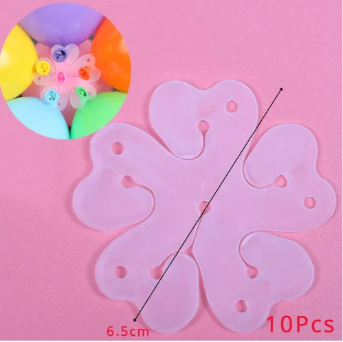 Balloon Flowers 10-50 шт. зажимы для воздушных шаров, арка для воздушных шаров, колонна-подставка, воздушные шары, цветы для рождественской вечеринки, декоративные принадлежности - Цвет: Balloon Flowers