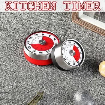 

Round Kitchen Timer Time Reminder Kitchen Gadgets Cooking Clock With Magnet Base Countdown Alarm Mechanical Cooking Count Up