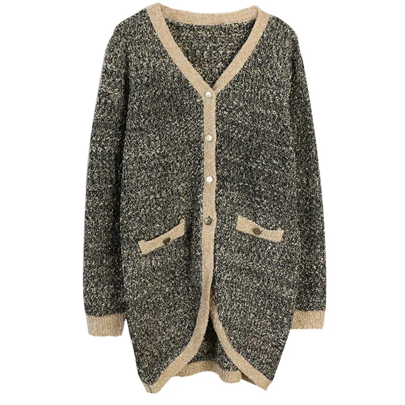 #^Special Price Shuchan Cardigan Women's Sweater Casual V-Neck Autumn Winter 2019 New Items Computer Warm Knitted Sweater for Women 11092