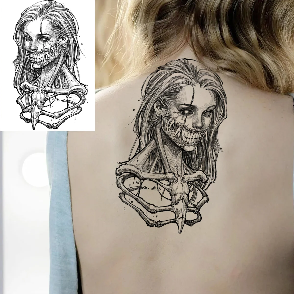 The embodiment of darkness in horror tattoos by Maldenti | iNKPPL | Chest  piece tattoos, Blackwork tattoo, Horror tattoo