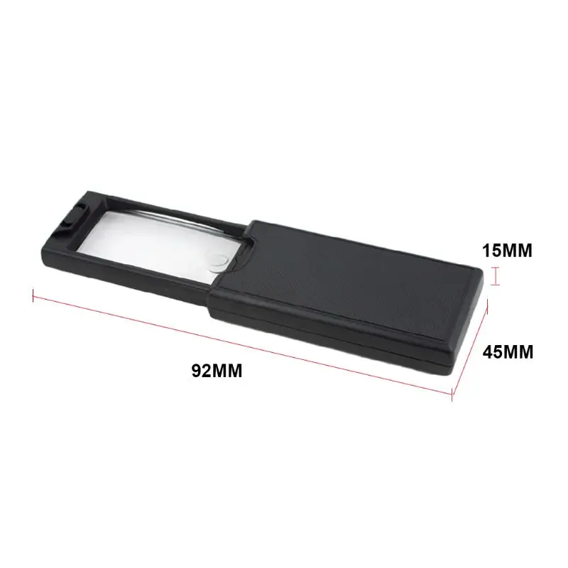 

Multi-purpose Pull-out Magnifying Glass Drawer Type Two Lenses With Three LED Lights Portable Magnifying Glass