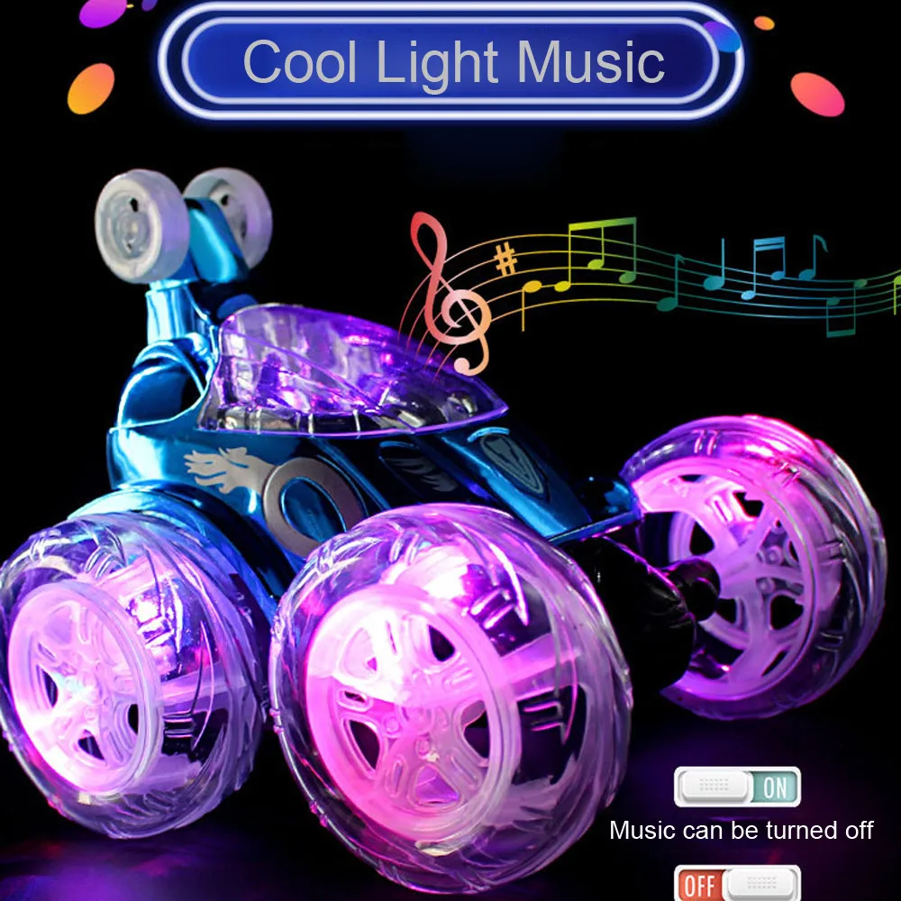 

New 360°Spinning And Flip With Color Flash & Music for Kids Remote Control Truc remote control car радиоуправляемые машины#A20
