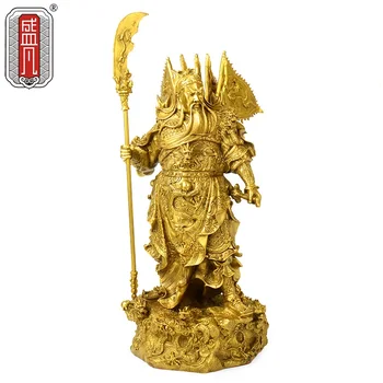 

Where the statue of Guan Sheng copper ornaments Fortuna Wu Guan Yu Guan Erye large fortune gift shop opened