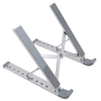 

Laptop Stand Portable Heights Adjustable Angle Aluminum Alloy Desktop Ventilated Cooling Rack Holder Folding Ultra for MacBook