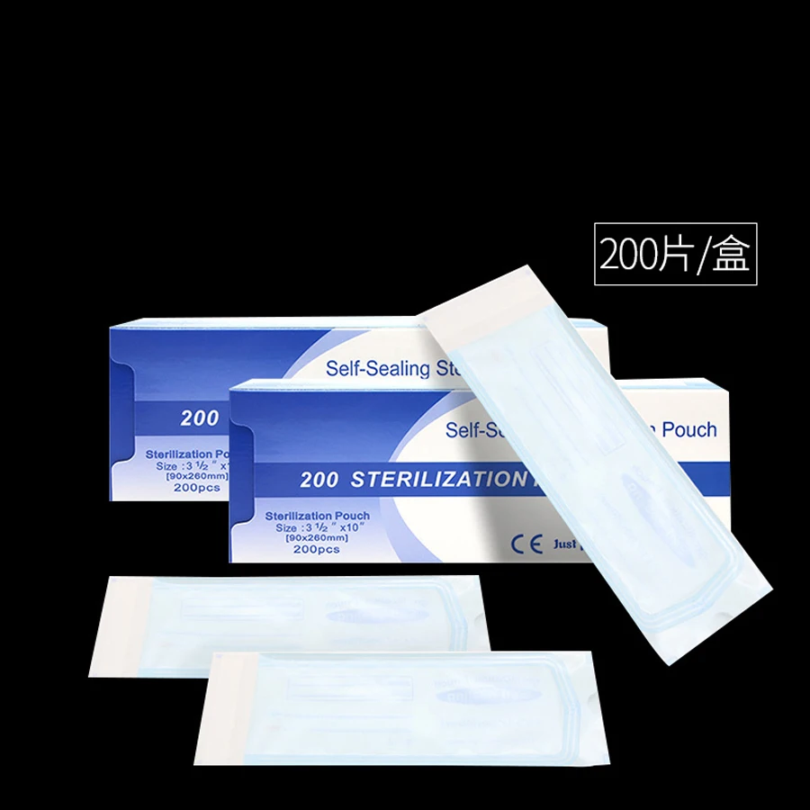 200 шт. стерилизационные пакеты для зубов 7 размеров|dental pouch|sterilizer dentalself seal sterilization