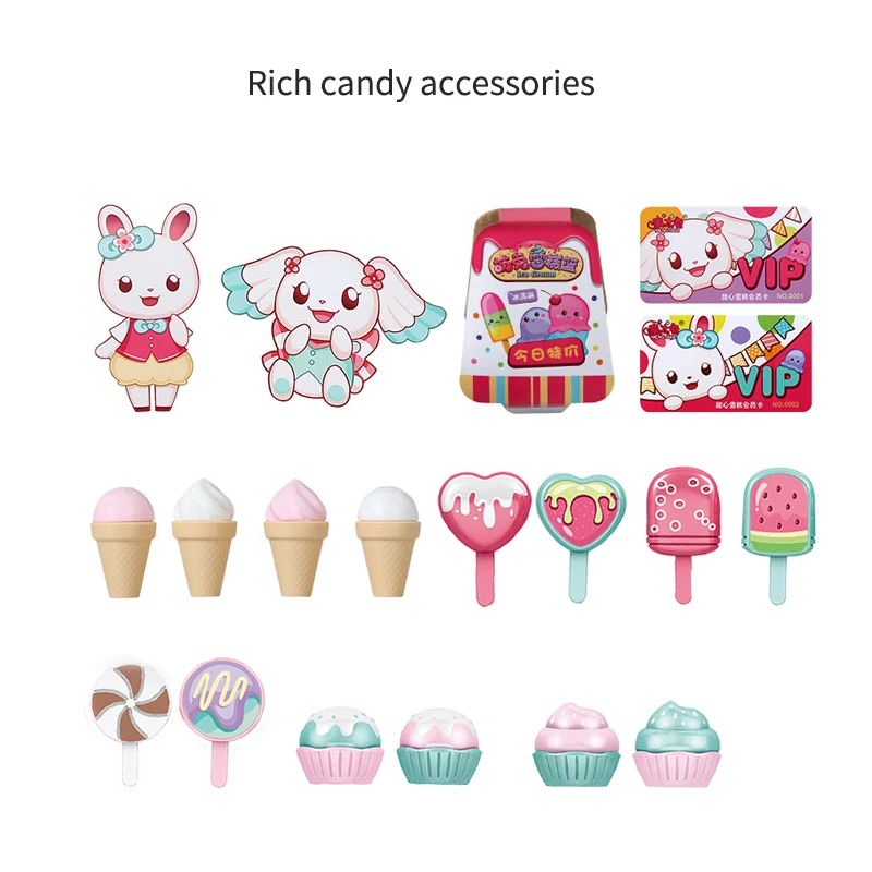 Baby Shining Baby Pretend Play Toys Ice-cream Sell Car Simulation Rabbit 3Y+ Music Light Kids Birthday Gifts