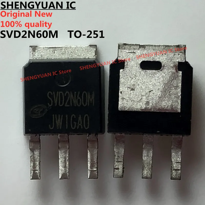 20 шт./лот SVD2N60M 2N60 TO-251 2A 600V N-Channel MOSFET 100% новое импортное оригинальное качество |