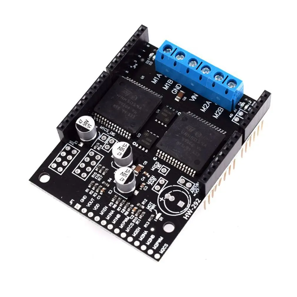 

HW-292 VNH5019 2-Channel DC Motor Drive 30A High Current Voltage Protection VNH2SP30 Upgrade Version