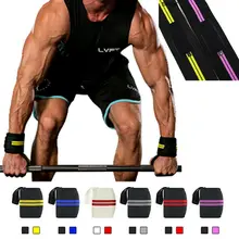 1 шт., поддержка запястья, для тренажерного зала, для занятий тяжелой атлетикой, перчатки для тяжелой атлетики, барный захват, ремешки для поднятия штанги, обертывания, защита рук