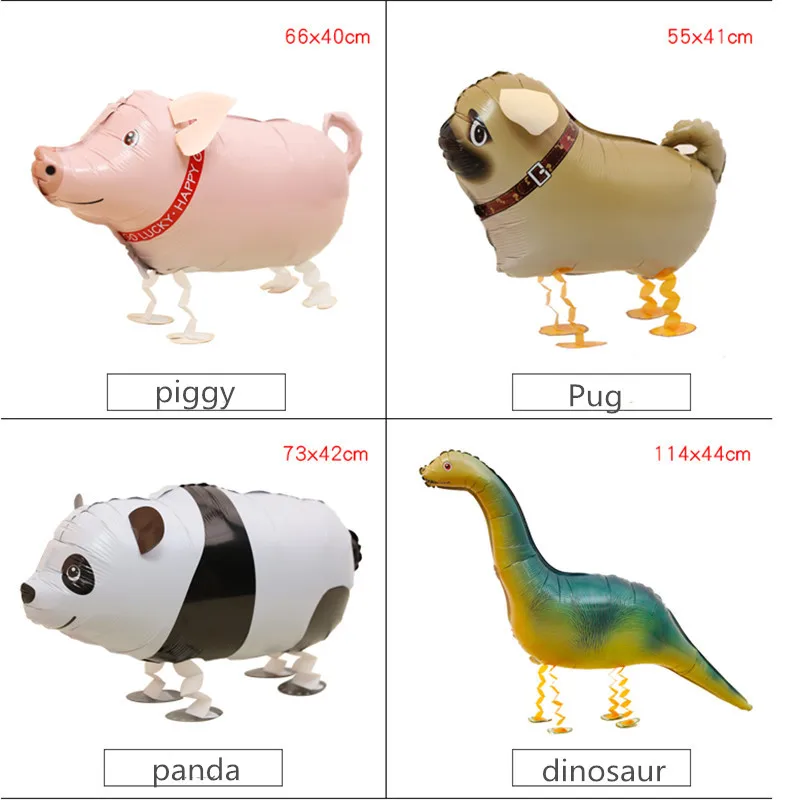 Смешанные ходячие гелиевые воздушные шары милый кот собака воздушный шар с