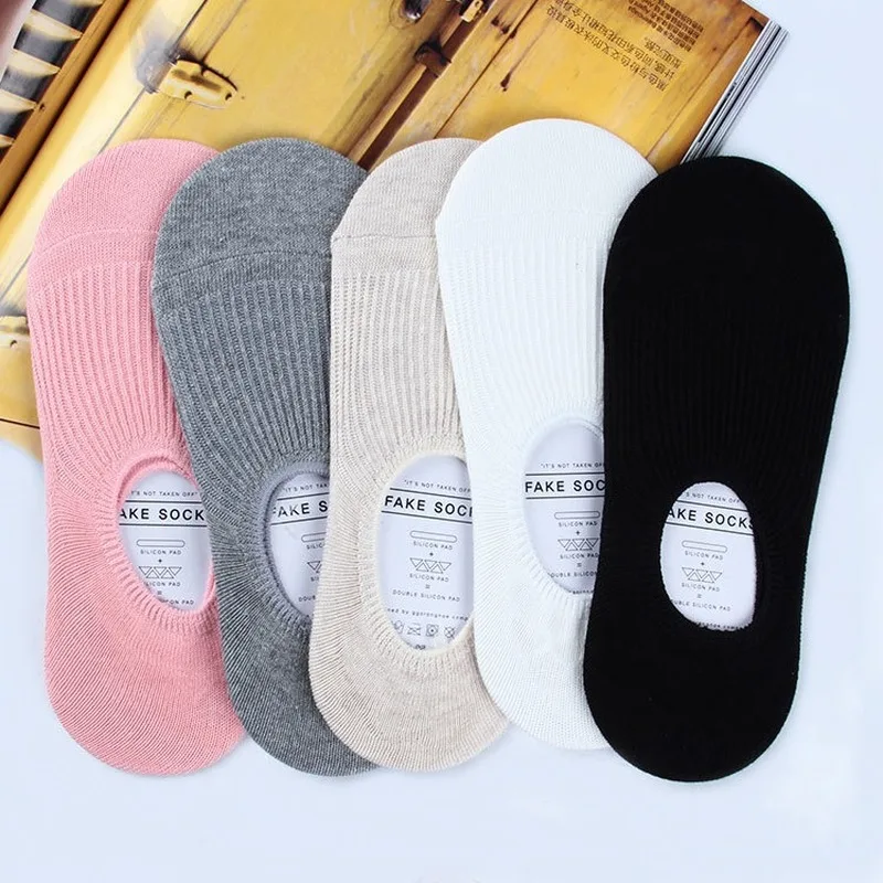 Корейские однотонные женские лодочные носки из хлопка; Милые Удобные забавные носки в стиле Харадзюку; уличная одежда; Модные Повседневные носки; Skarpetki