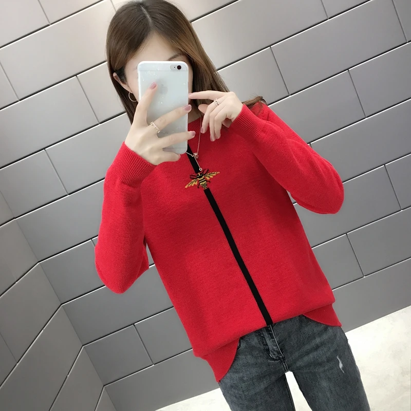 Кристальная шерстяная Вертикальная трикотажная sweater-0740ag-3675
