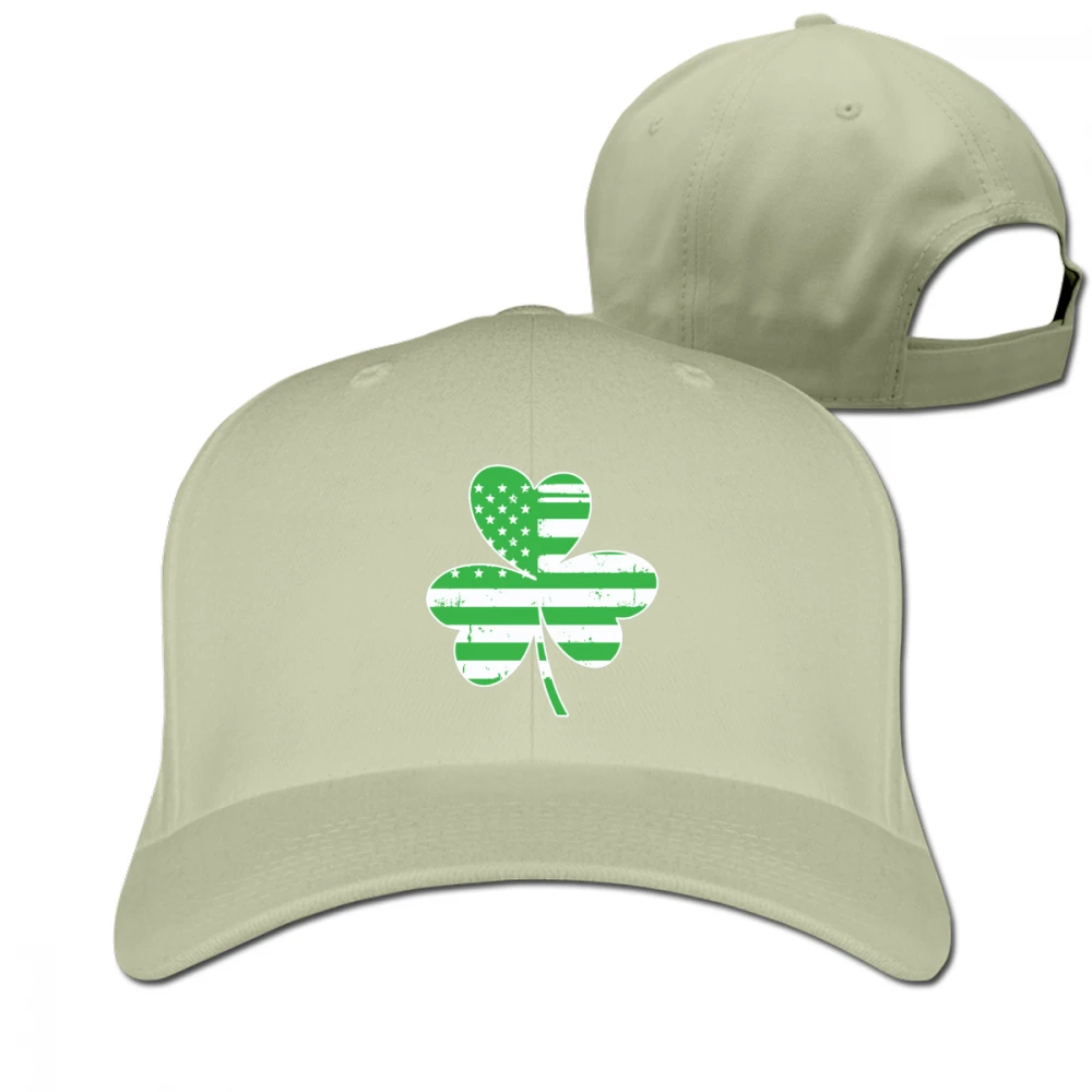 Американский флаг Shamrock черный унисекс Мужские Женские Truker кепки Регулируемый Гольф папа шляпа - Цвет: Хаки