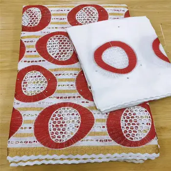 

100% Cotton Design Swiss Voile Lace In Switzerland African Dry Lace Fabric High Quality Nigerian For Wedding 5+2 yards ! L62435