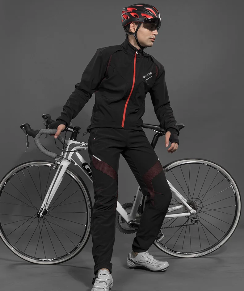 Зимняя одежда для велоспорта, куртка, теплые флисовые штаны, ветронепроницаемый Светоотражающий Комплект из Джерси для велоспорта, мужская и женская спортивная одежда, большой размер 4XL