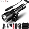 Hunting Flashlight 1 Mode Torch Lintern T6/L2 Tactical Flashlights 18650 Aluminum C8 Waterproof Lamp Gun Mount Waterproof Light ► Photo 1/6