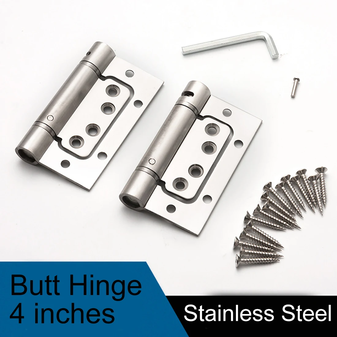 Automatic Multifunction Hinges Door Closer Stainless Steel Door Holder Butt Hinge Square Corners Lid-stay for Room Office Window