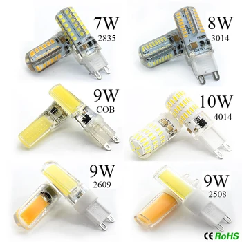 

Mini G4 G9 LED lamp COB LED bulb 3W 7W 9W 12W 220V LED g9 COB Dimmable light beam 360 angle lights replace halogen lamp