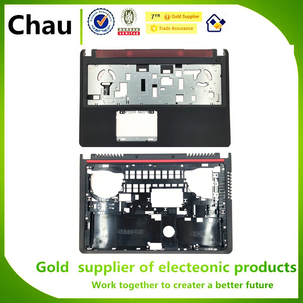 Chau для Dell Inspiron 15P 7000 7557 7559 T9X28 нижняя базовая крышка/Упор для рук верхний без сенсорной панели/Нижняя крышка двери нижний чехол