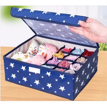 

Closet Organizer Underwear Storage Boxes Oxford Fabric Drawer Divider Socks Bra Ties Cloth Organizer Home Storage Organization