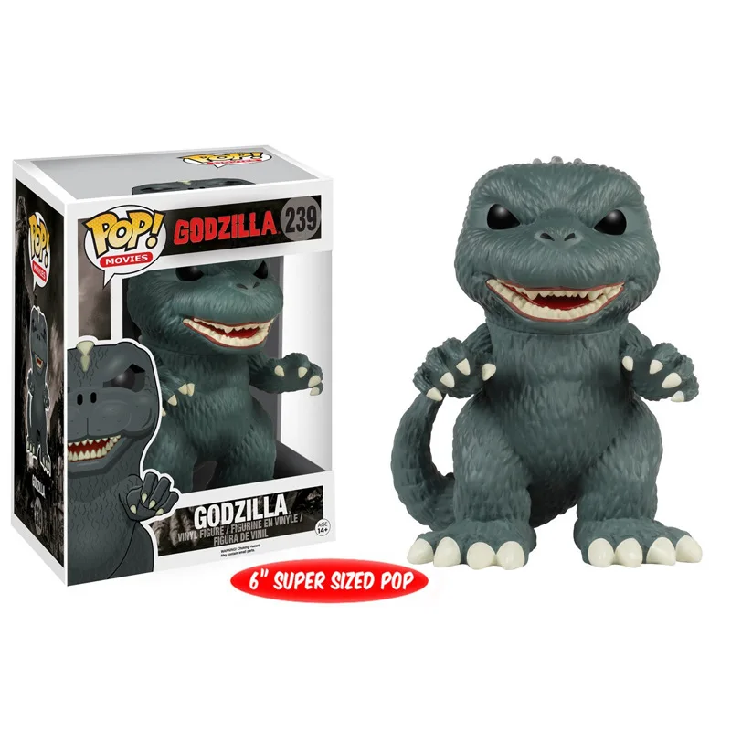 239 with box(2) FUNKO POP GODZILLA Monster Hunter Парк Юрского периода и динозавр Велоцираптор фигурка Q Edition модель ПВХ Коллекция игрушек - Цвет: 239 with box(2)