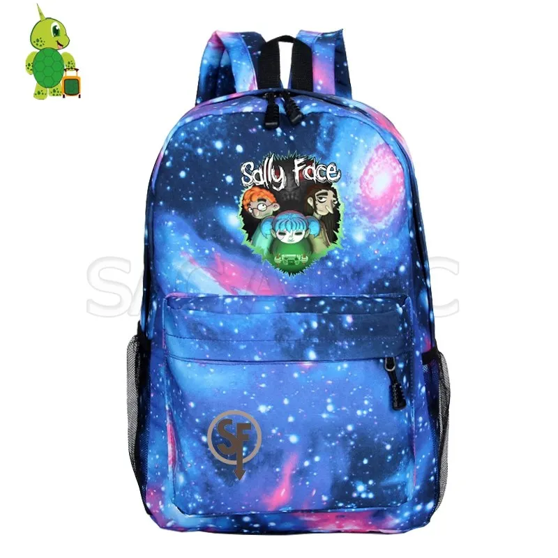 14 Sally Face Mochila рюкзак с рисунком галактики пространства для подростков, школьные сумки для женщин и мужчин, рюкзак для ноутбука, рюкзак для путешествий, детские сумки для книг - Цвет: 14