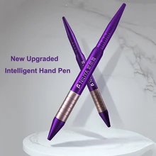 Ручка для микроблейдинга набор профессиональные полупостоянные принадлежности для макияжа тату-пистолет ручка-держатель игл с 10 иглами для брови, подводка, губы