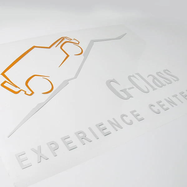 Белый 1 шт. Светоотражающая наклейка на окна автомобиля для Mercedes Benz G class G63 G65 G500 G400 W463 AMG аксессуары - Название цвета: Белый