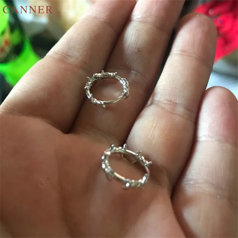 Серьги CANNER в Корейском стиле, круглые серьги из стерлингового серебра 925 пробы, маленькие серьги-кольца для женщин, для девушек, серьги Huggie,, ювелирные изделия C40