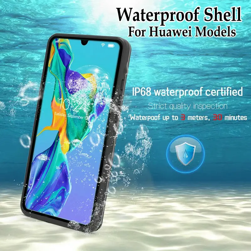 Для Huawei P40 P30 Pro Чехол IP68 Водонепроницаемый чехол для P20 P 20 Lite спортивные