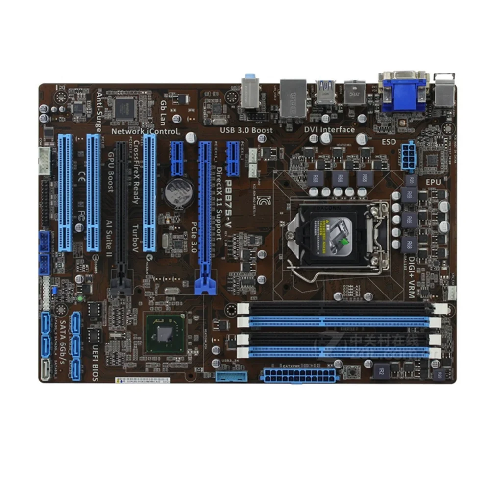 Для Asus P8B75-V настольная материнская плата B75 Socket LGA 1155 i3 i5 i7 DDR3 32G uATX UEFI BIOS